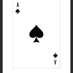 ACE of Spades card Poster UK