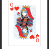Queen of Hearts Card Poster