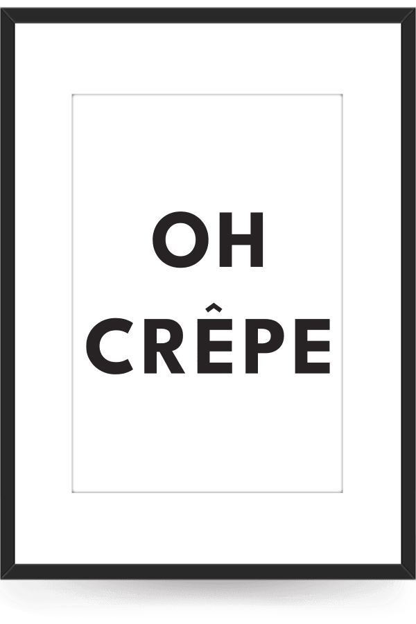 Oh Crêpe Wall Print UK